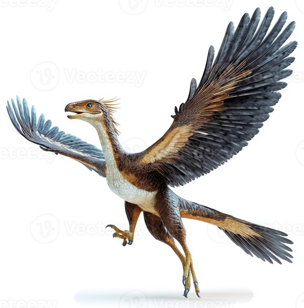 Prehistoric flying reptile soaring through the air. png