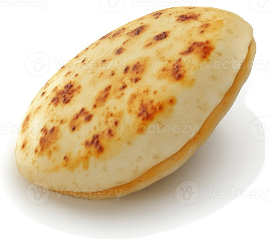 Golden brown, crispy flatbread. png