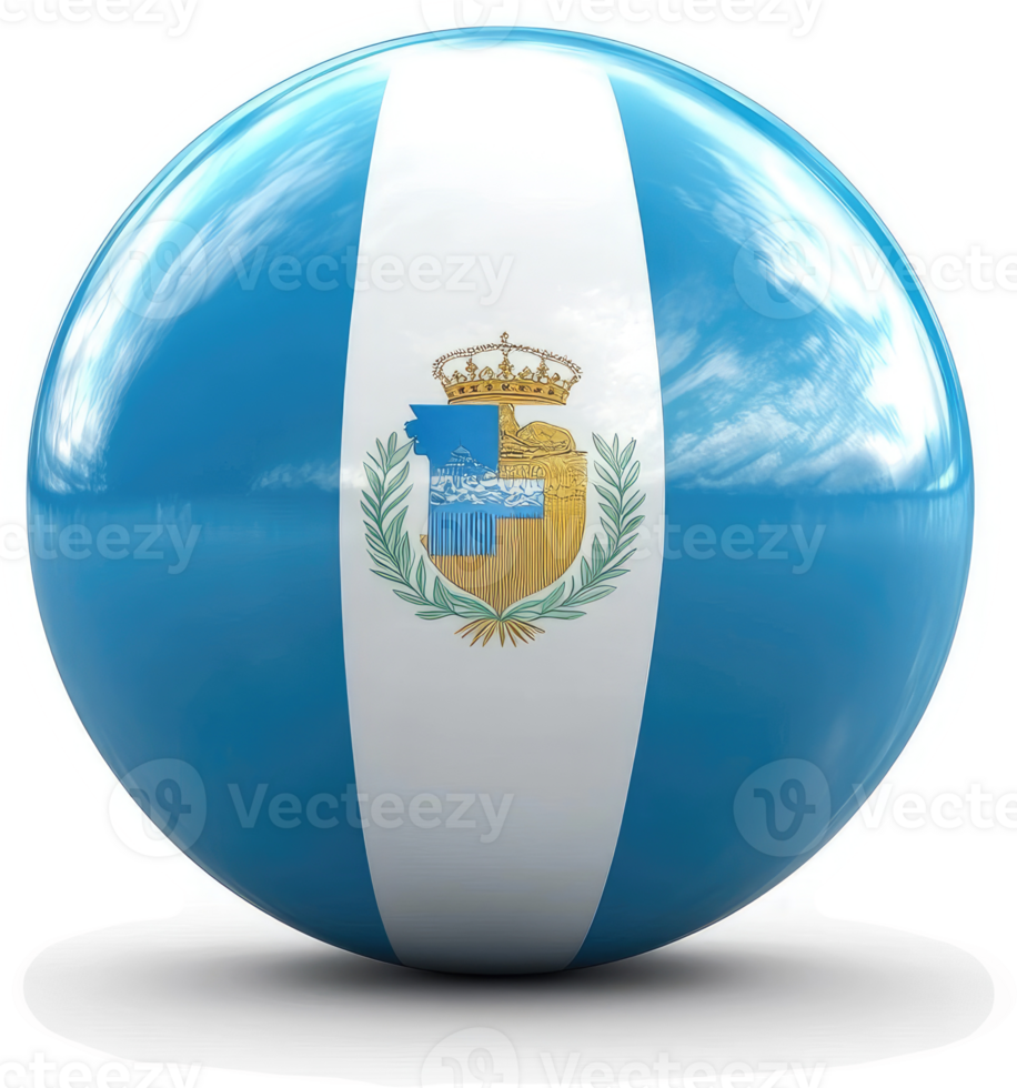 Spherical representation of the flag of the spanish municipality of albarracin. png