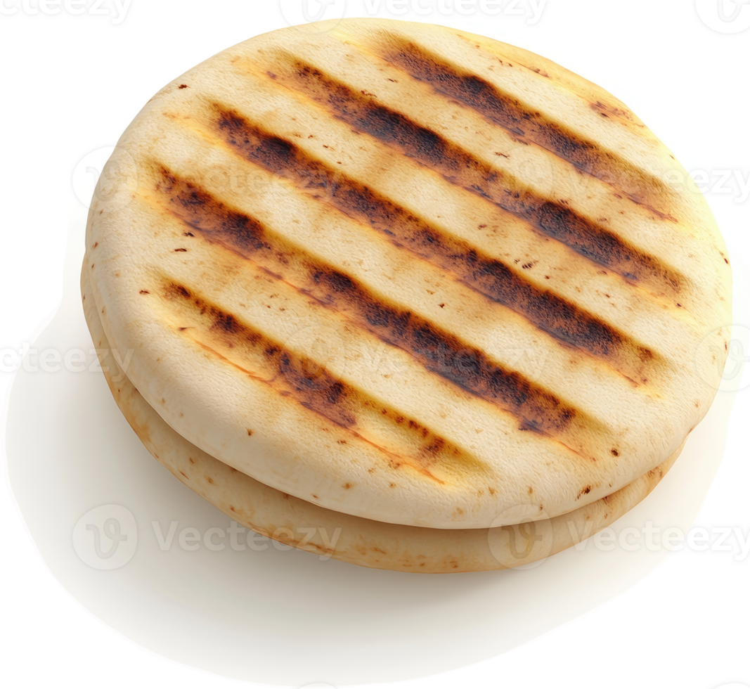 Grilled round bread, a perfect sandwich base. png