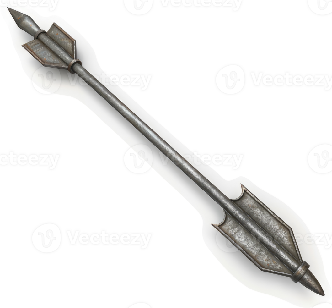 Medieval, pointed arrow weapon illustration. png