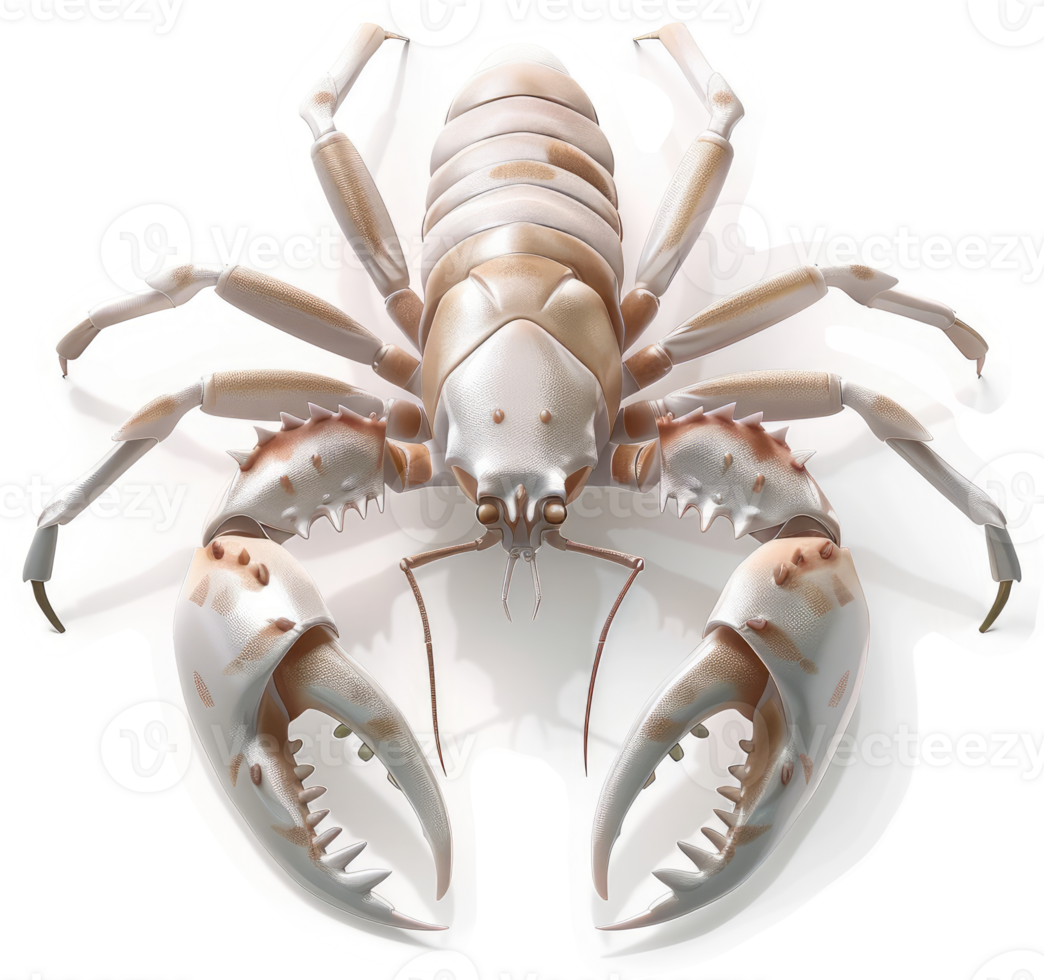 Detailed illustration of a large crustacean. png