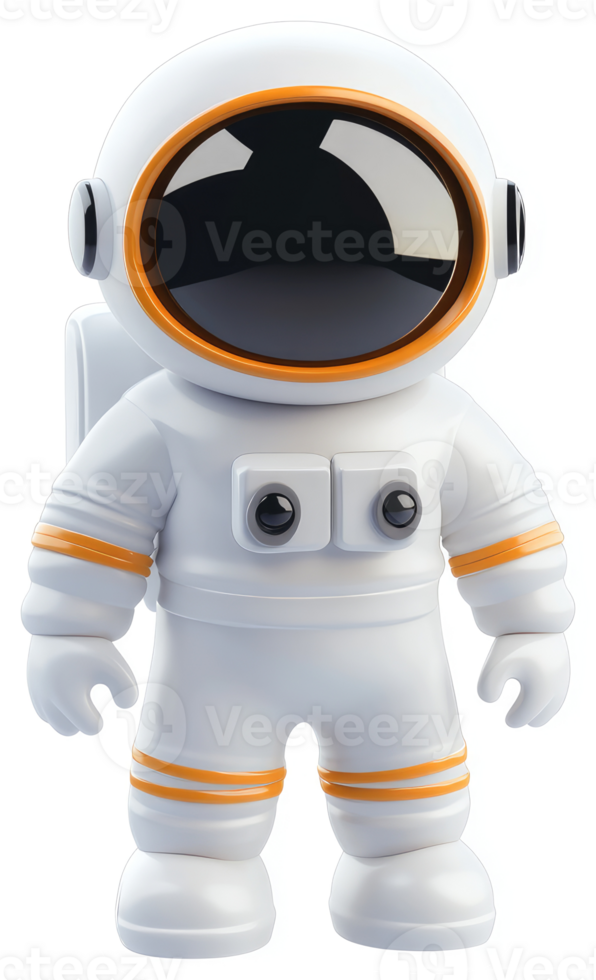Cartoon astronaut in a space suit. png