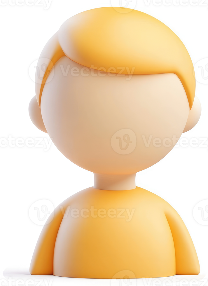 Simple, stylized, cartoonish figure of a person. png
