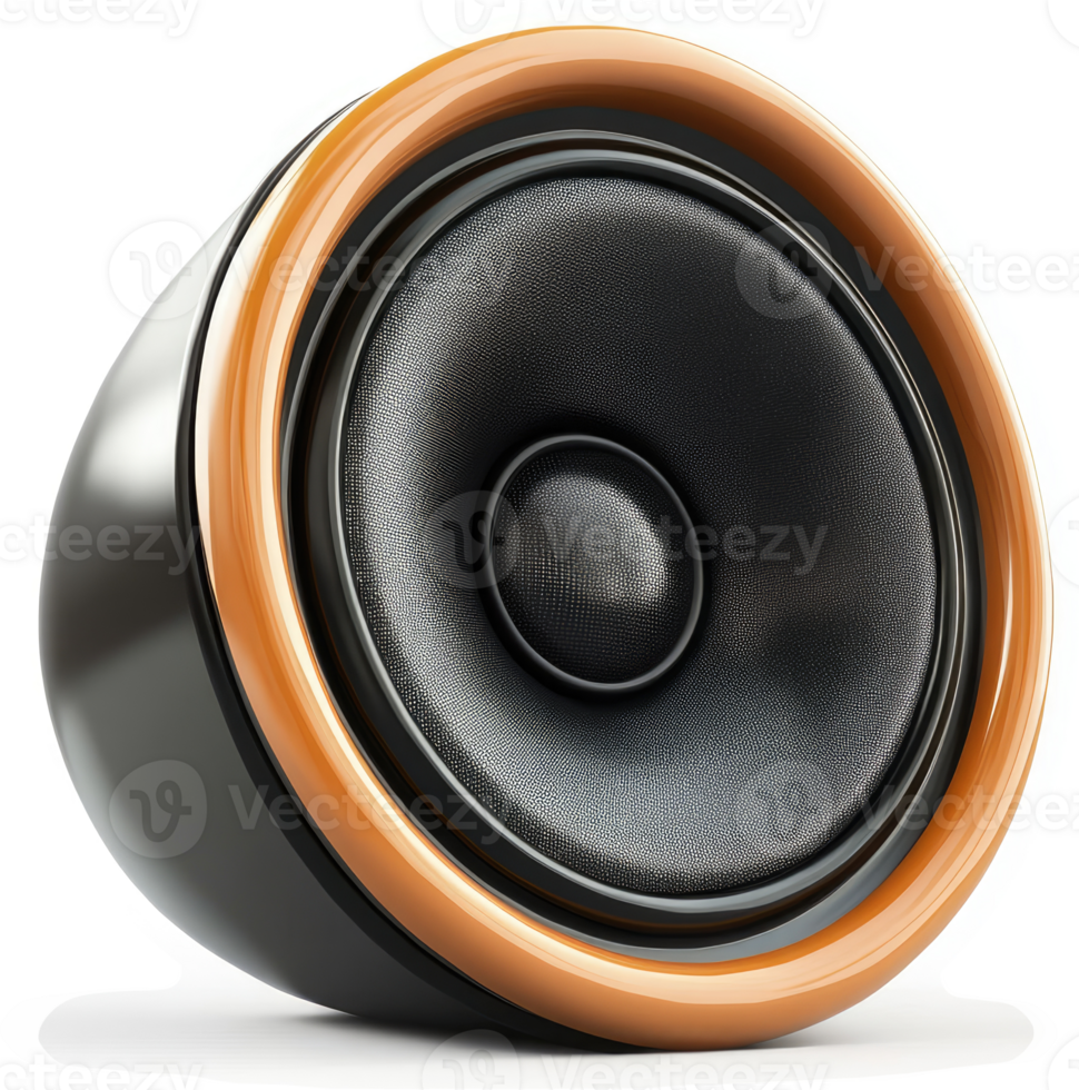 Close-up of a modern speaker cone. png