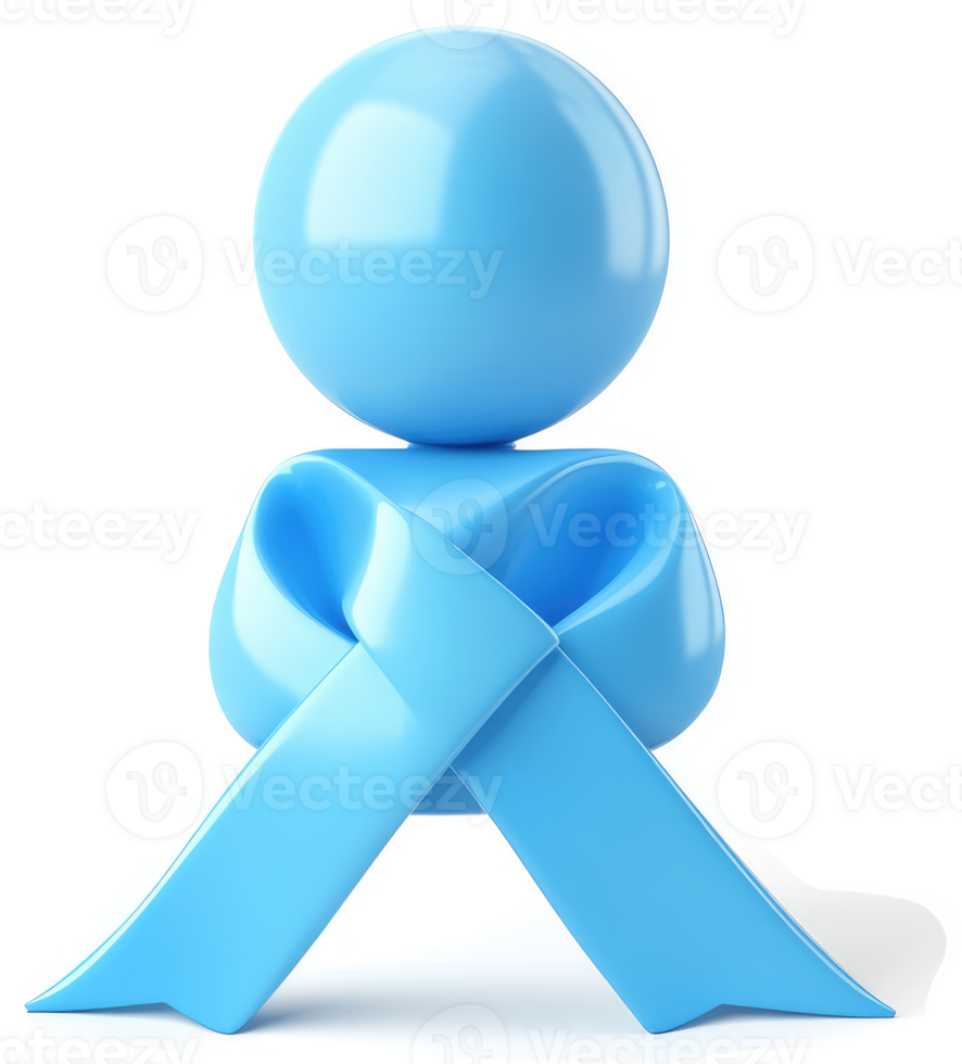 Light-blue person figure with a light-blue ribbon. png