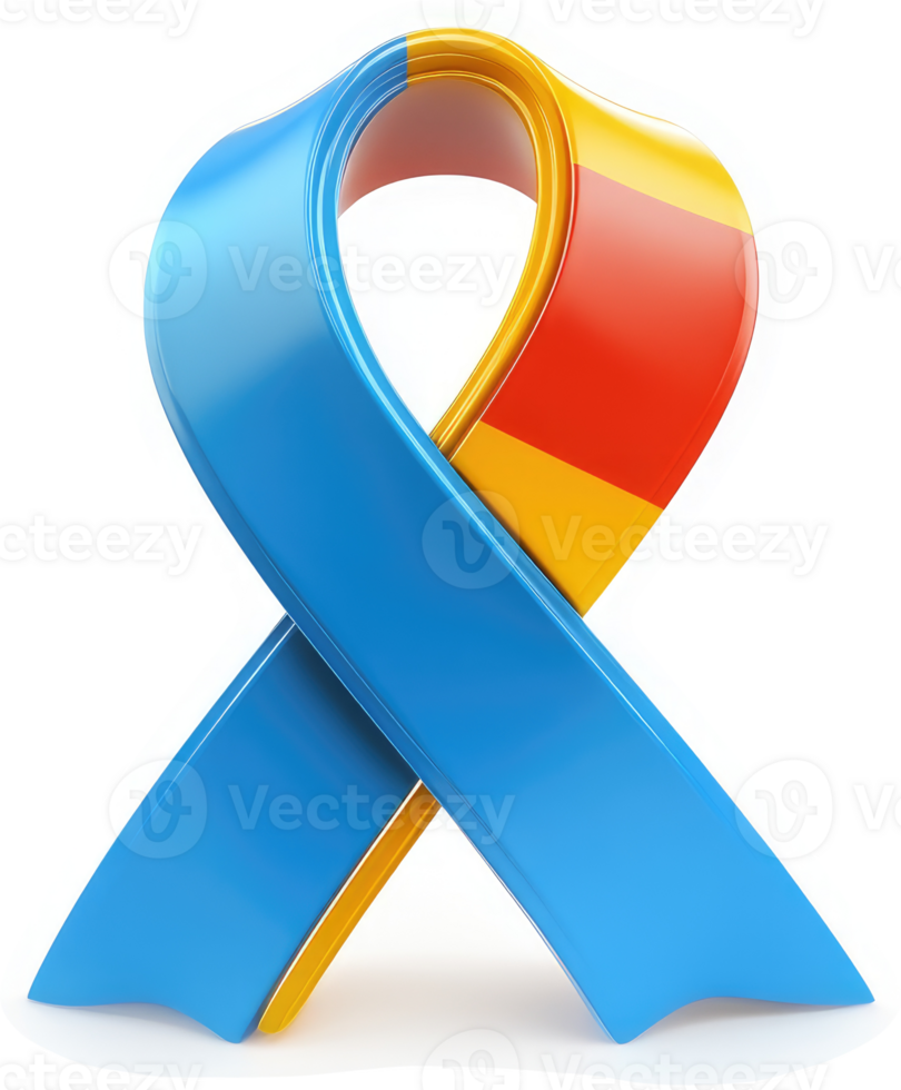 Awareness ribbon symbolizing autism spectrum disorder. png