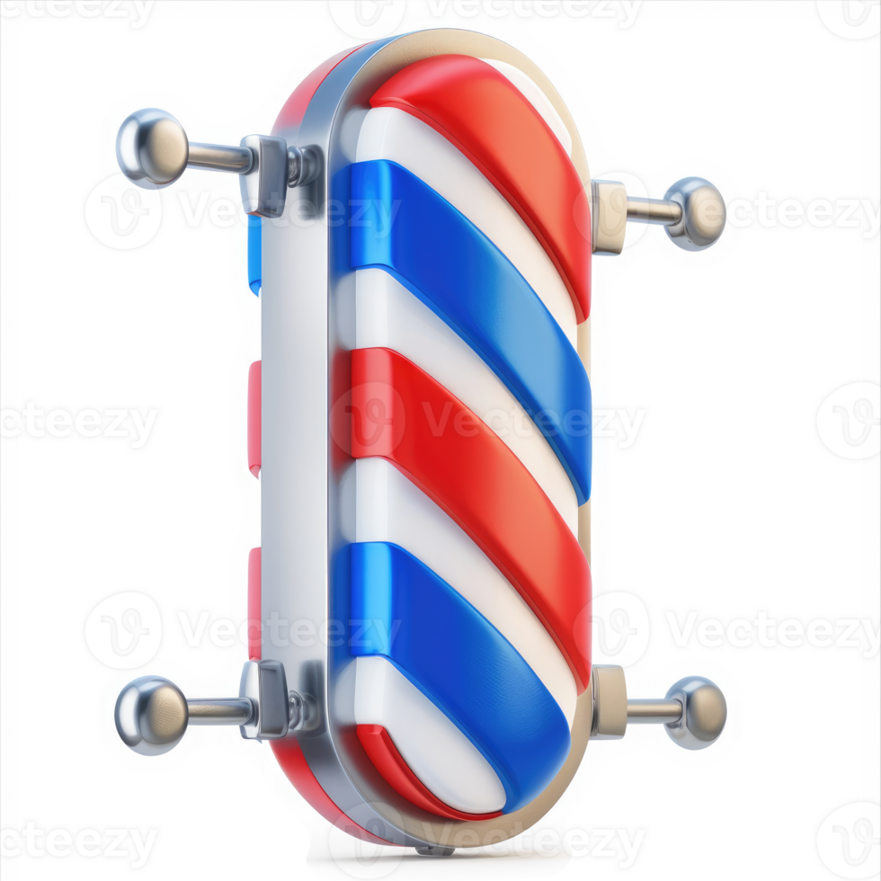 Stylish barber shop sign, a modern design. png