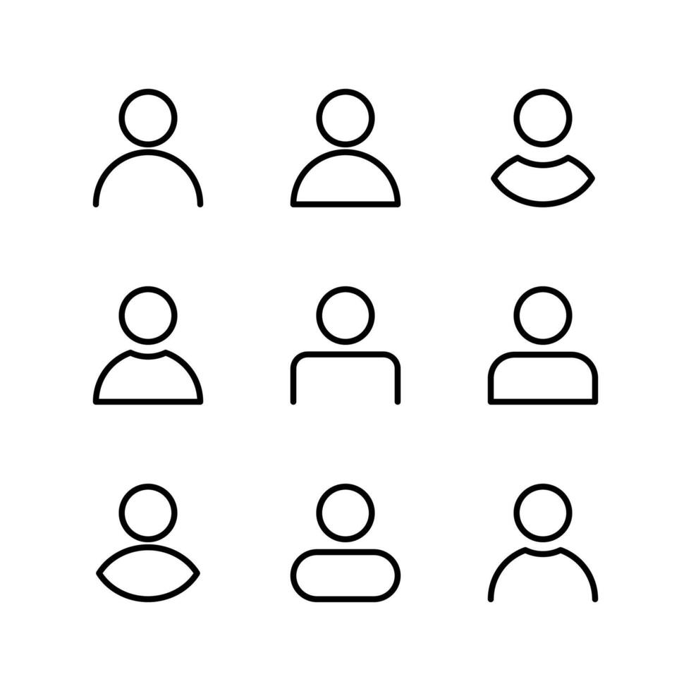 User icons. Portfolio icon. vector