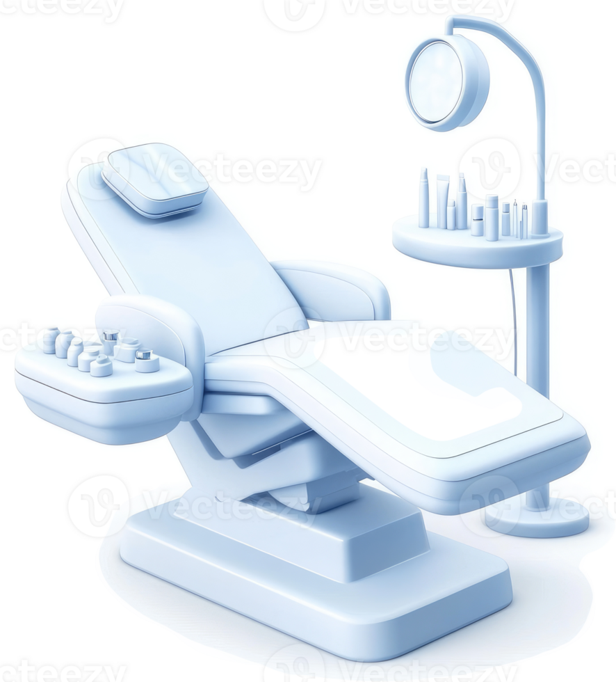 Light blue spa treatment chair and accessories. png