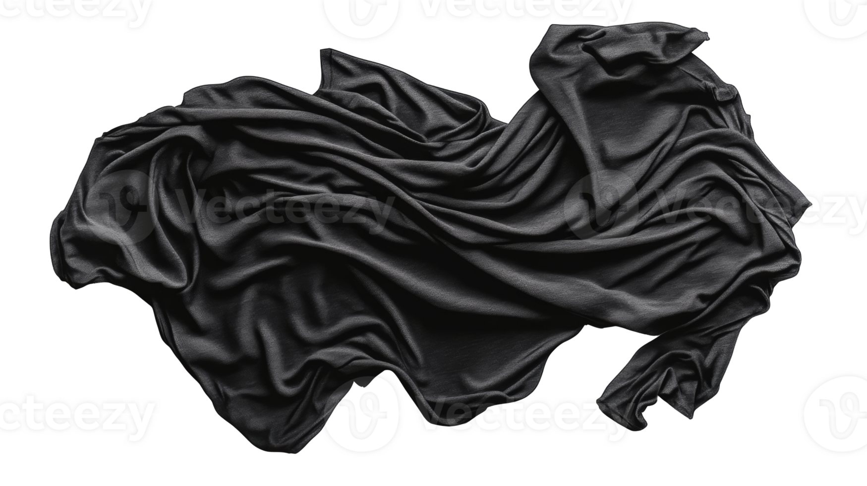 Dark fabric, draped, cloth, texture, abstract, shadow, elegance, cut out transparent png