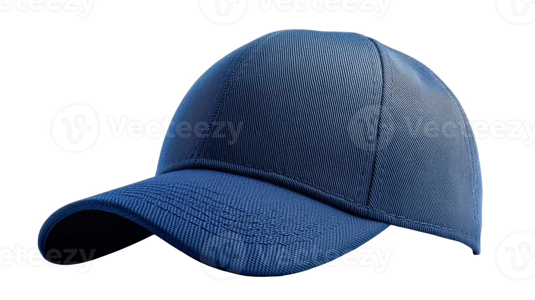 Blue cap with textured fabric, headwear, cut out transparent png