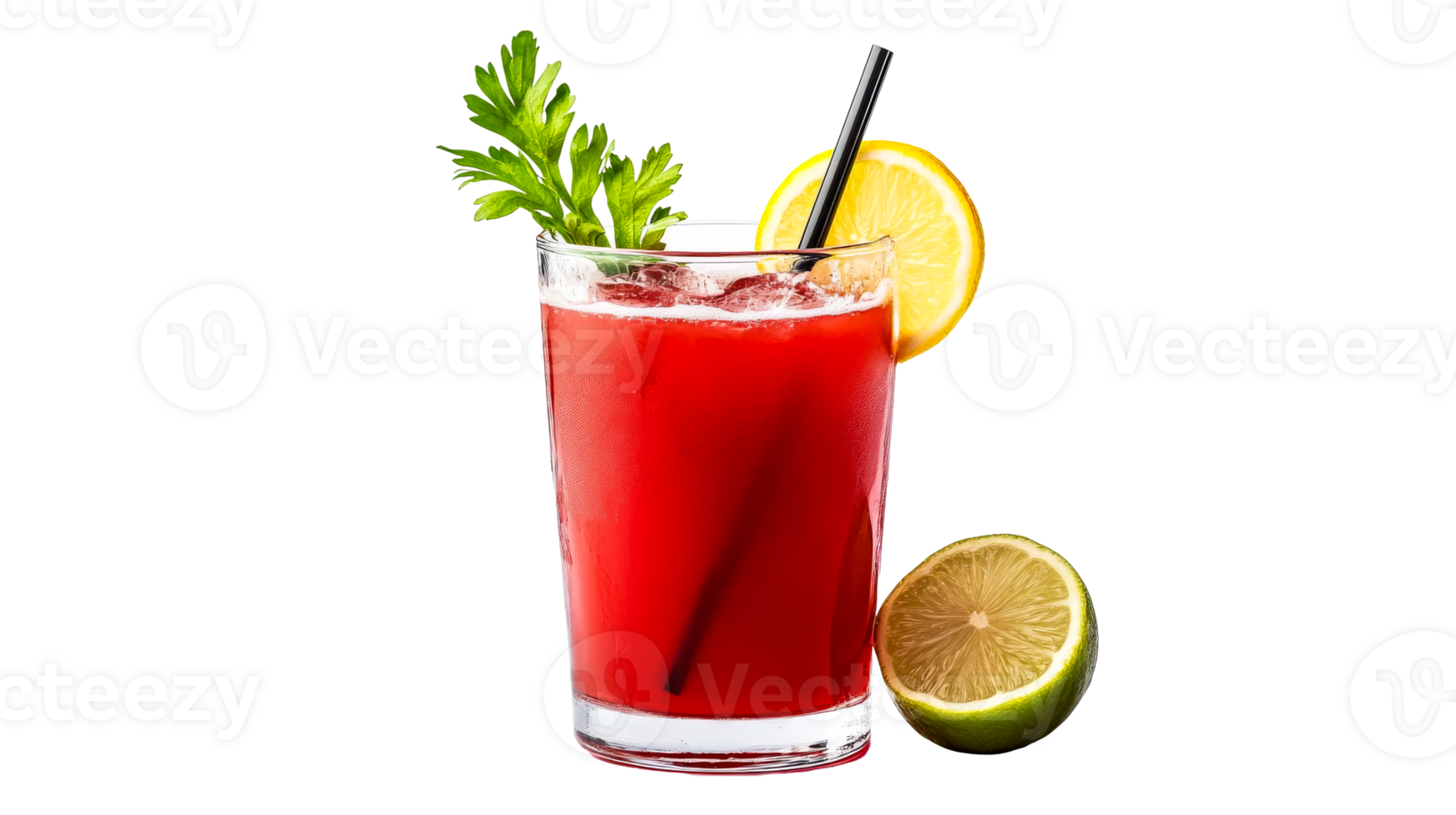 Bloody Mary with Lemon and Lime, cut out transparent png