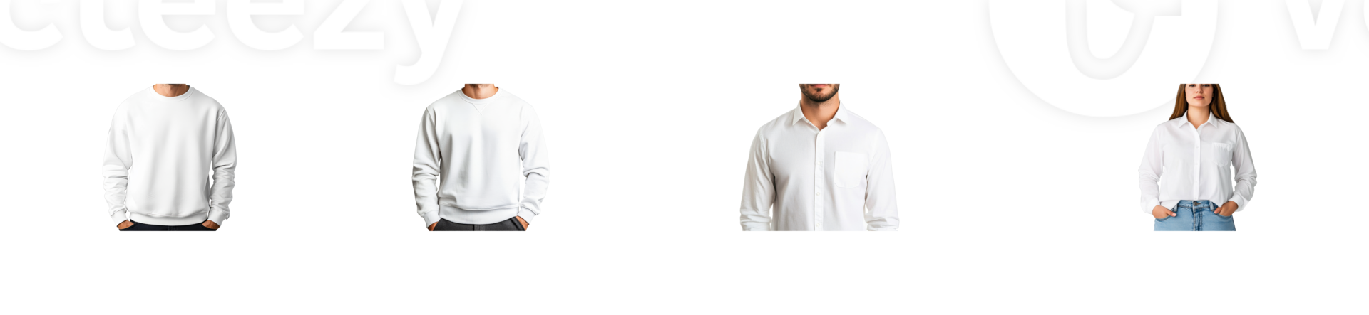 White garments showcase fashion design potential, cut out transparent png