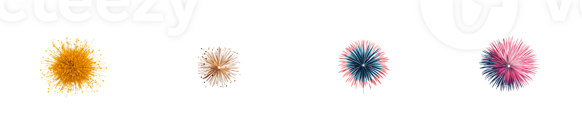 Colorful abstract designs with transparent background for creative use png