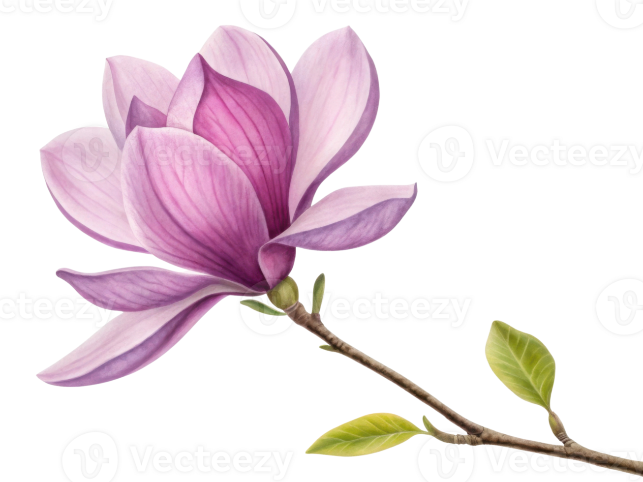 beautiful magnolia flower blooms gracefully with delicate pink and white petals showcasing its elegance and charm png