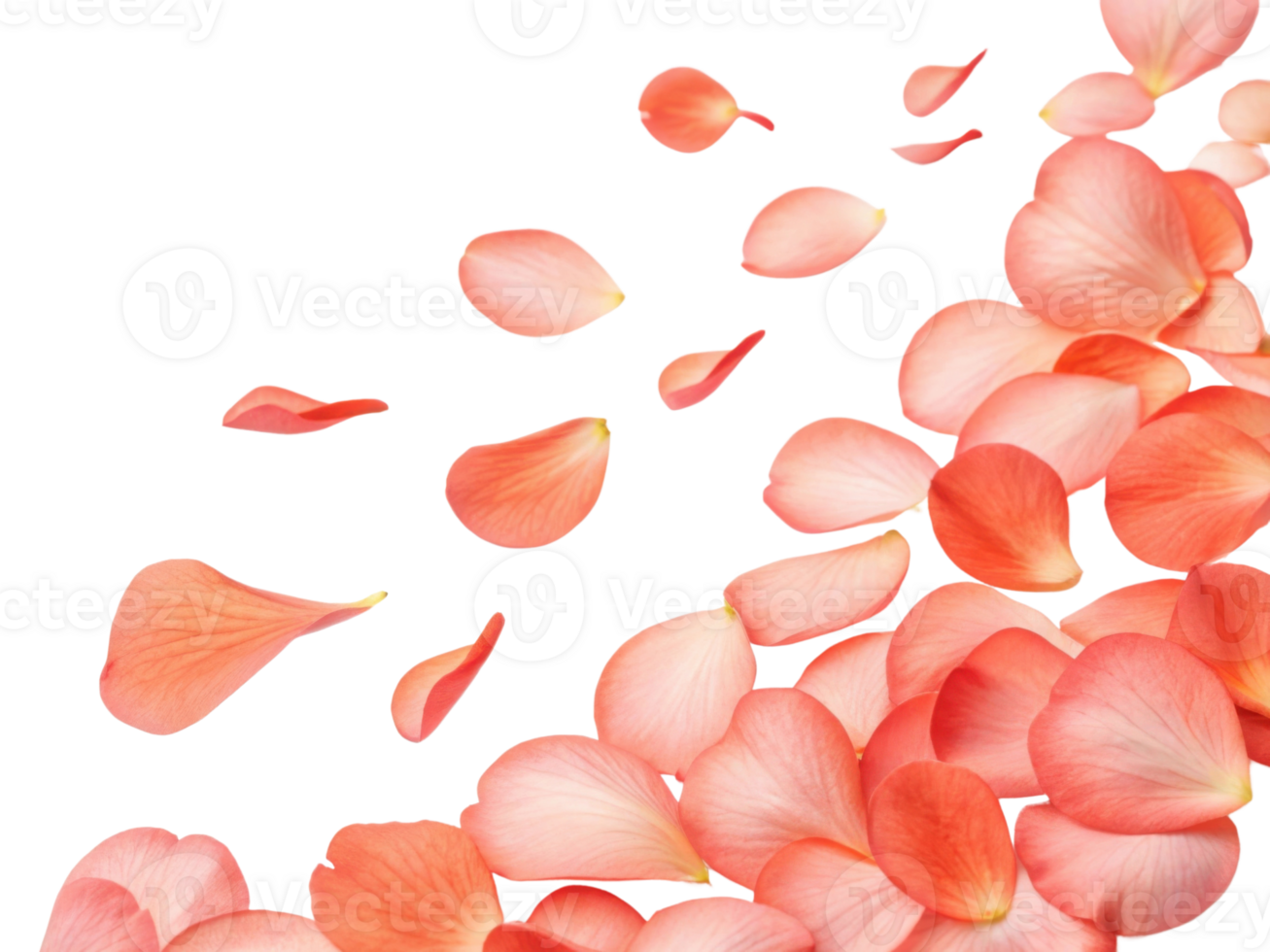 Beautiful begonia flowers in soft pink hues create serene atmosphere with delicate petals scattered gracefully png