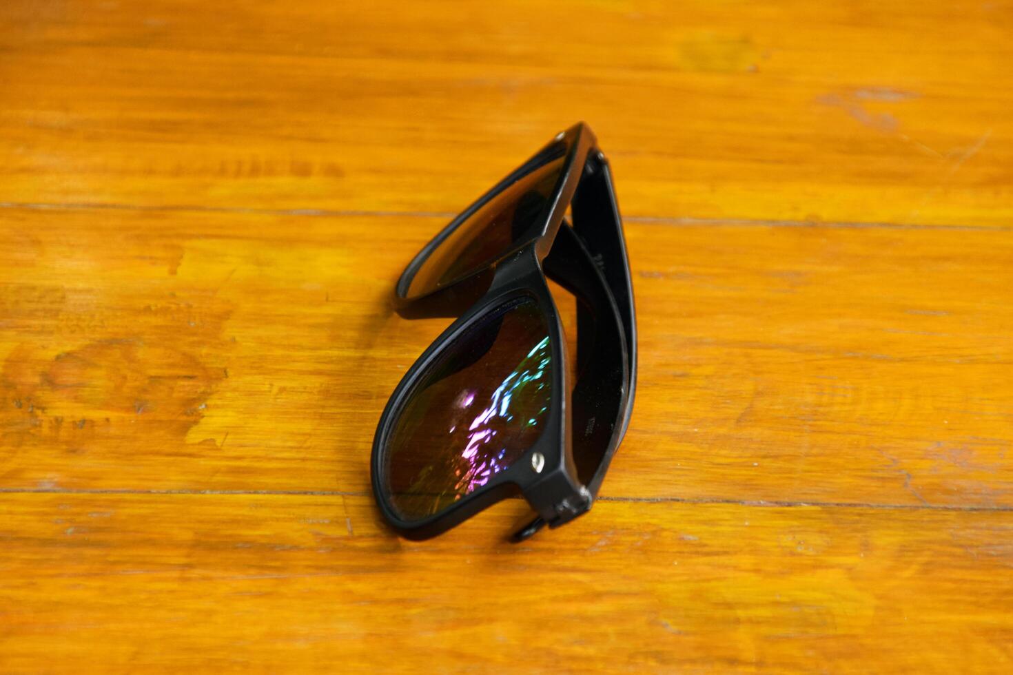Eyewear Fashion Shot on Wooden Background photo