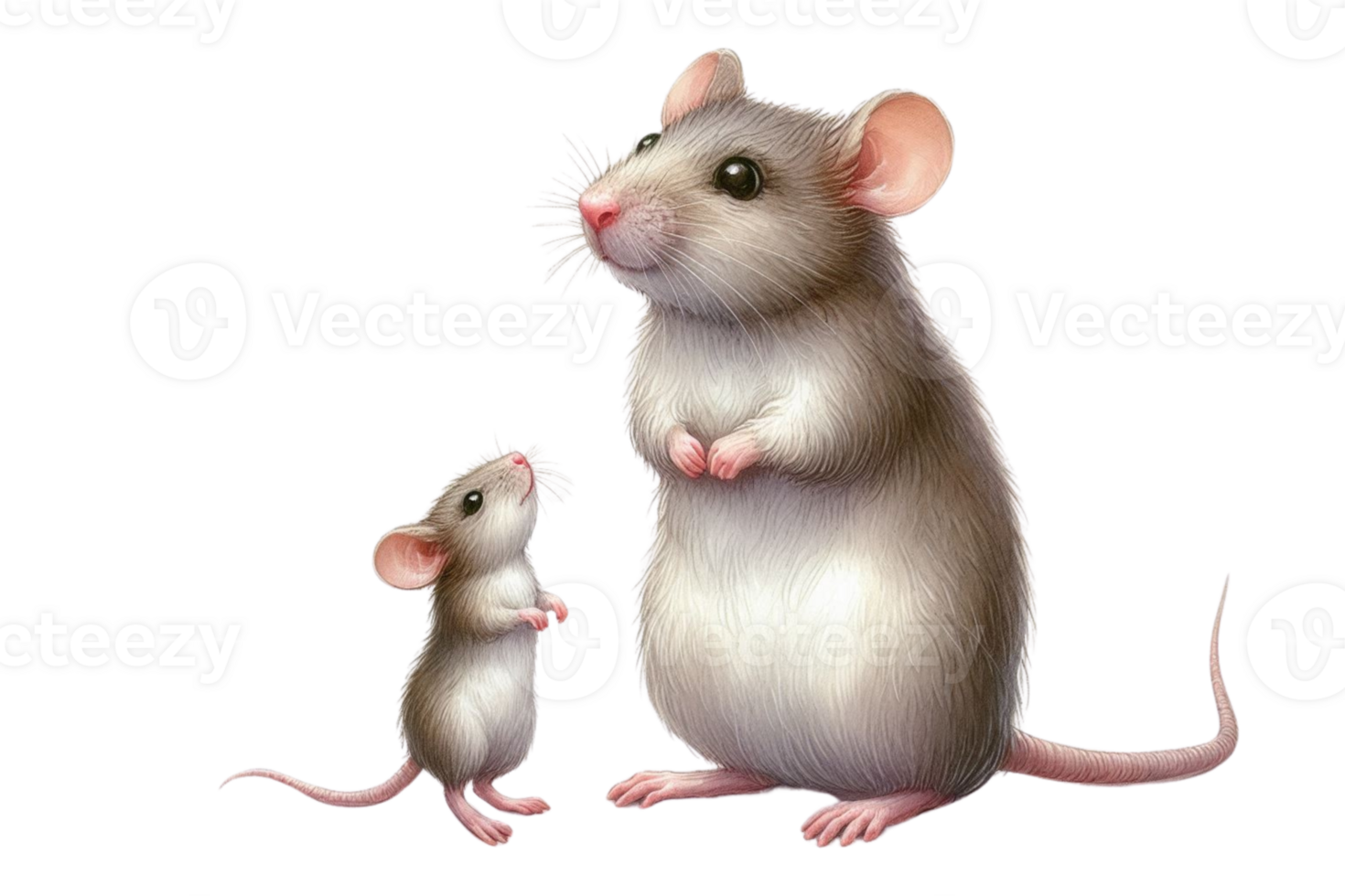 Mouse and rat family png