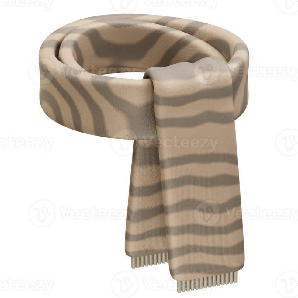 Winter Scarf icon 3d render png