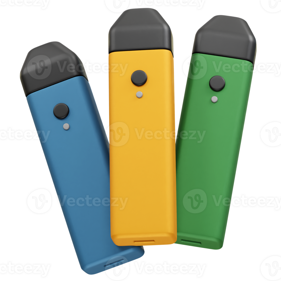 Vape Device icon illustration 3d Electronic cigarette icon 3d render element png