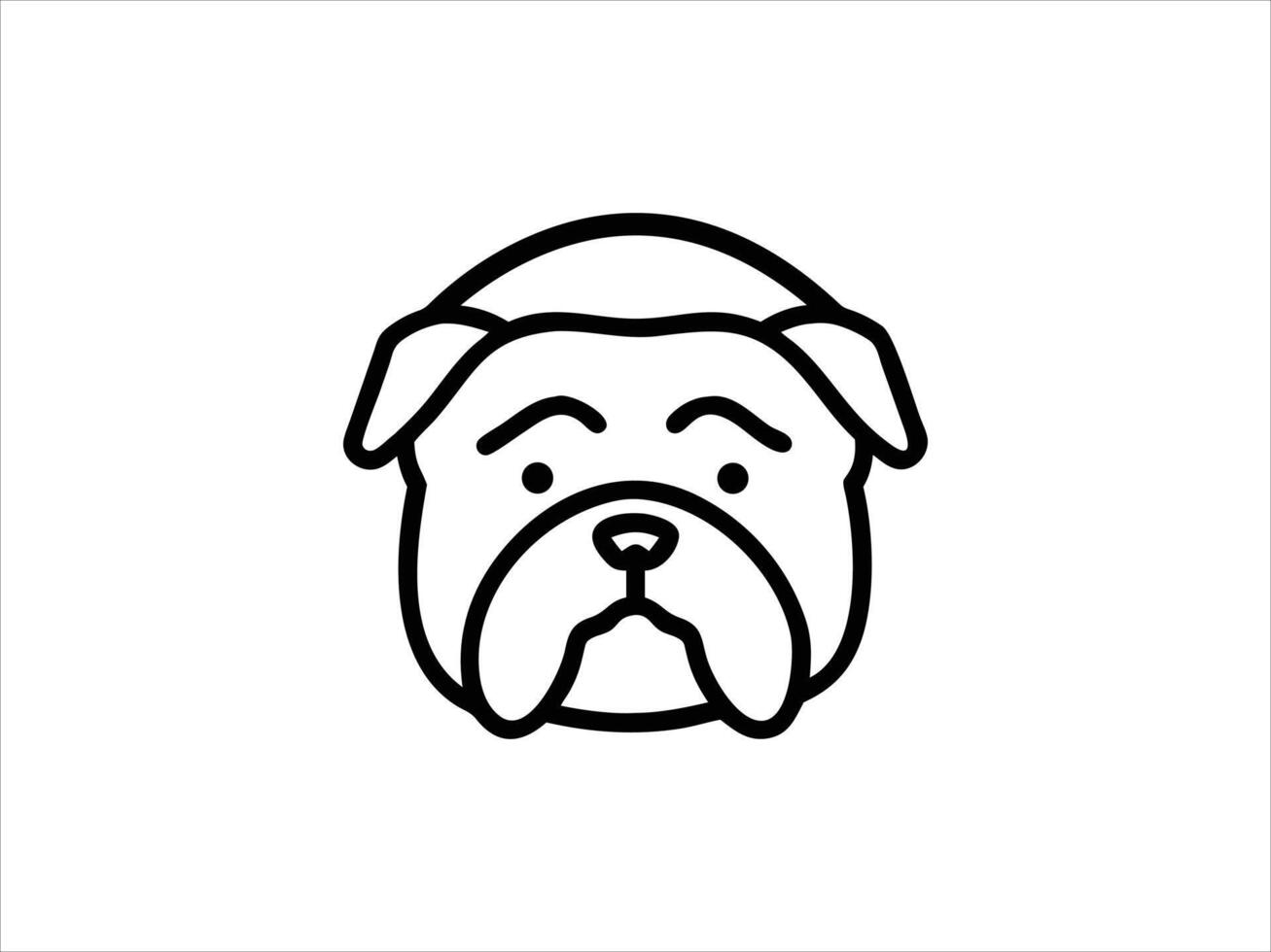 Illustration of a Bulldog vector
