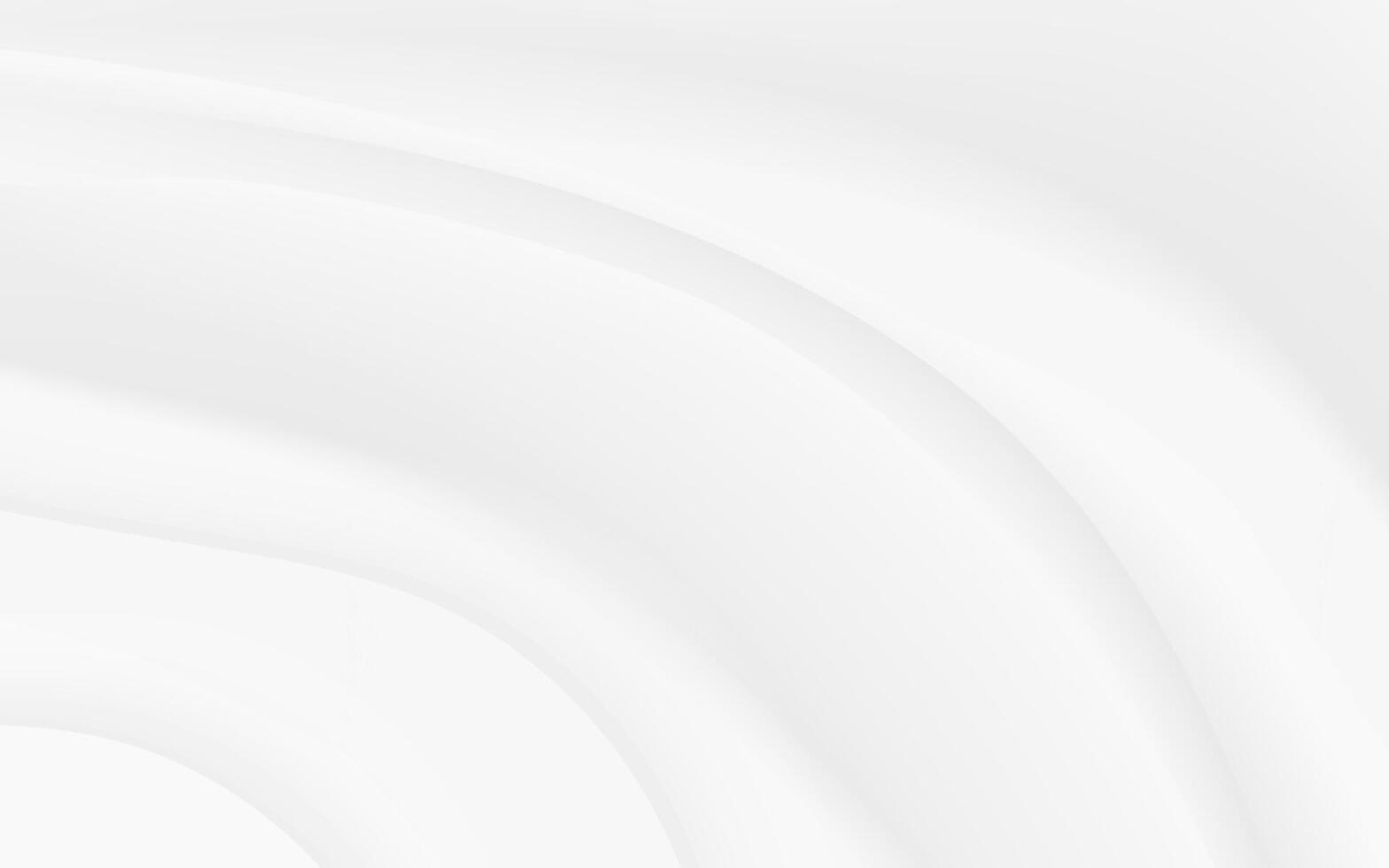 White abstract smooth flowing curves background gray light bright vector
