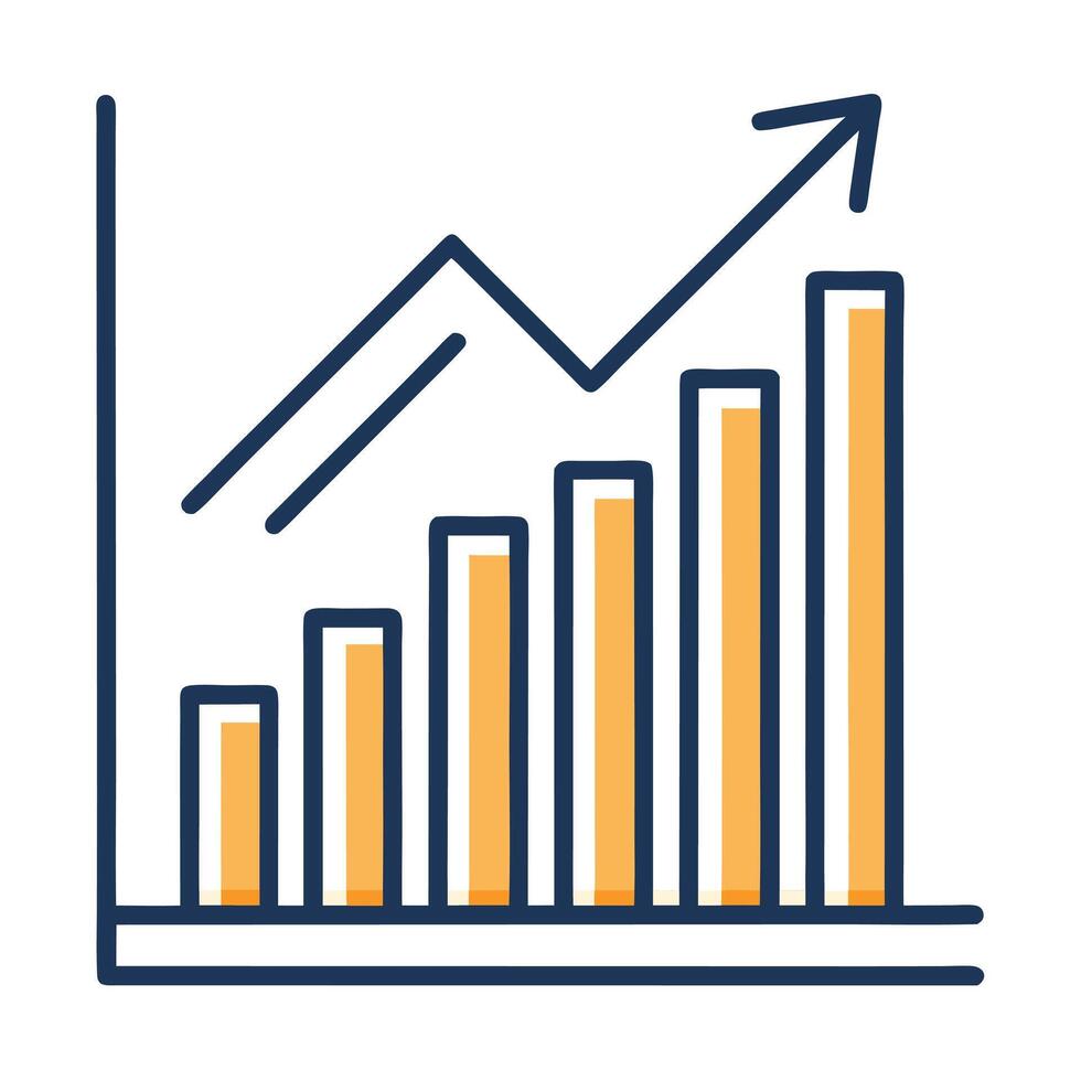 Growing Business Chart Graph Illustration vector