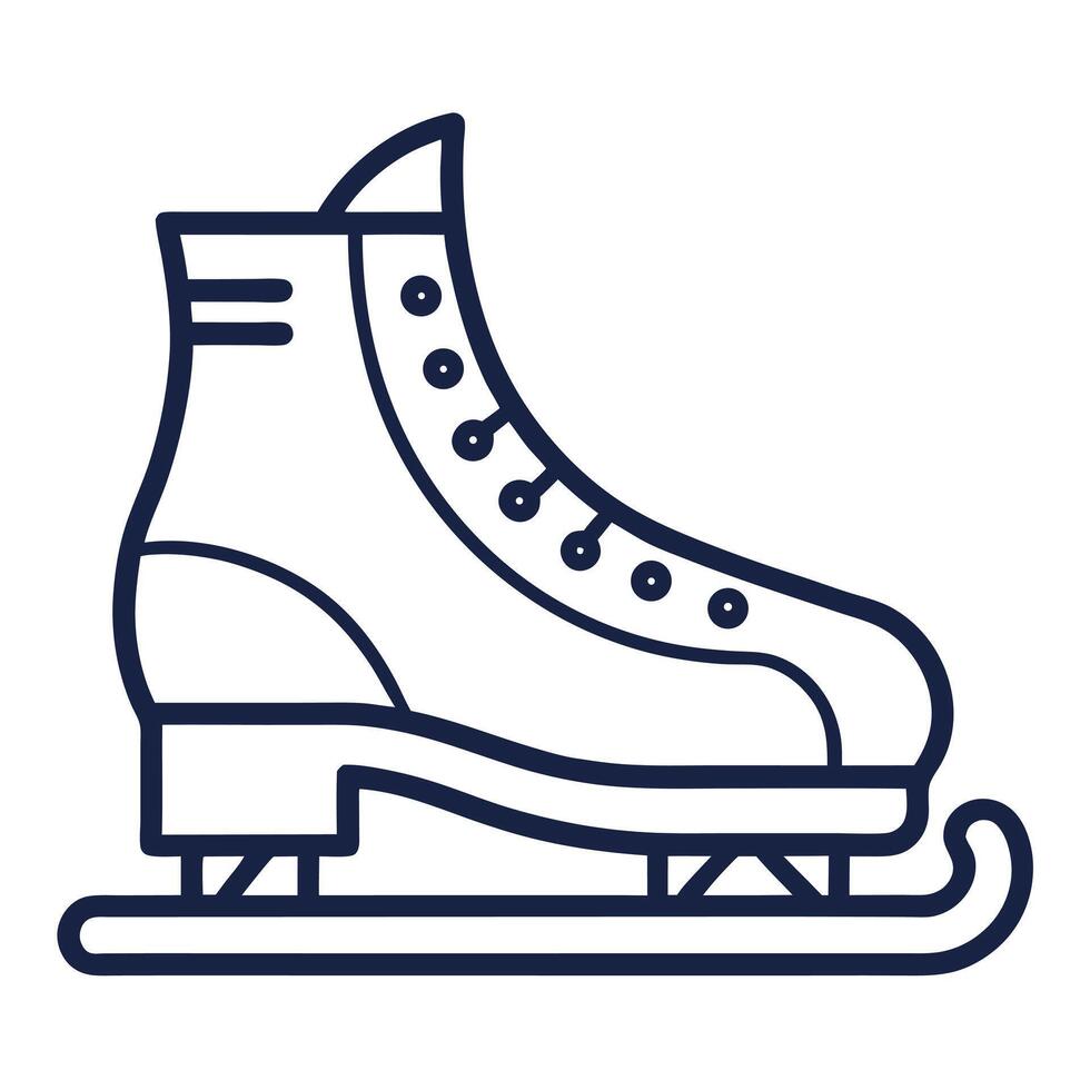 Ice Skate Illustration Isolated Design vector