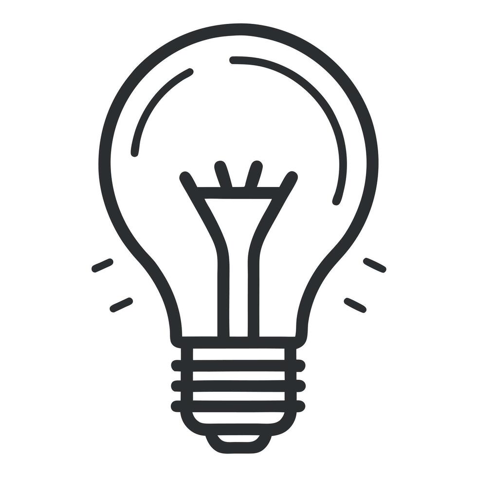 Lightbulb Icon Creative Idea And Innovation vector