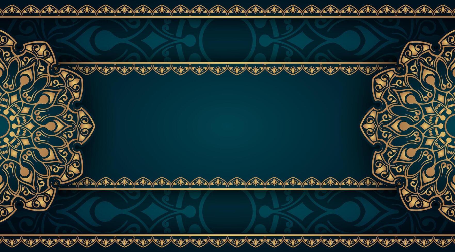 Luxury background with golden mandala ornamentbackground with golden mandala ornament vector