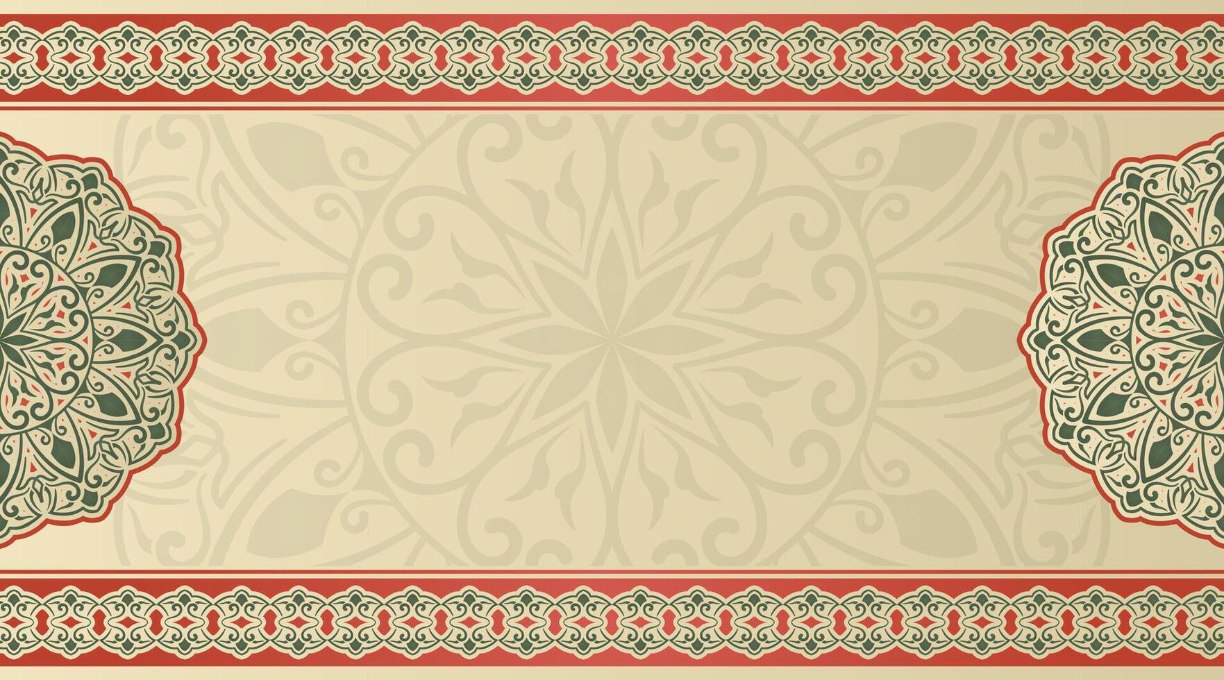 Vintage background mandala ornaments vector