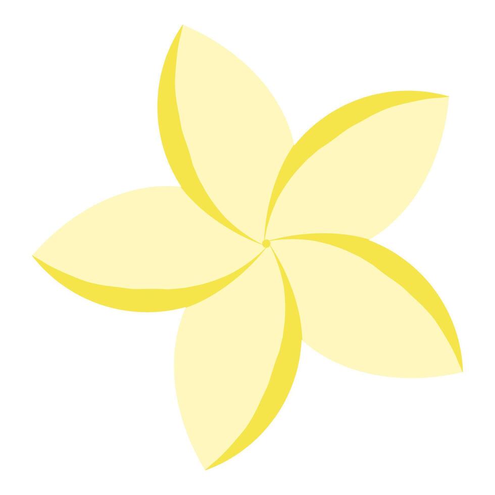Bright golden flower, yellow floral illustration for cards, designs, invitations, logos. Flower icon. vector
