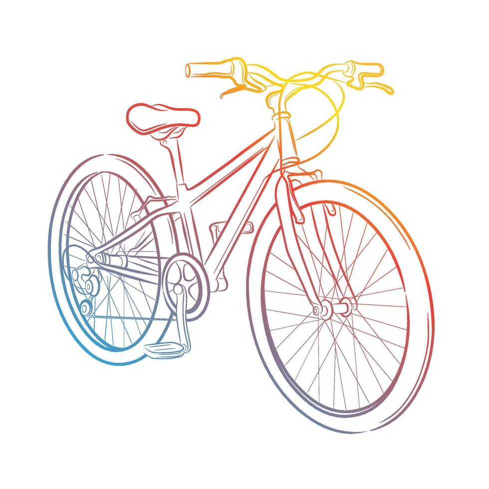 Sports Bike.Bicycle . vector