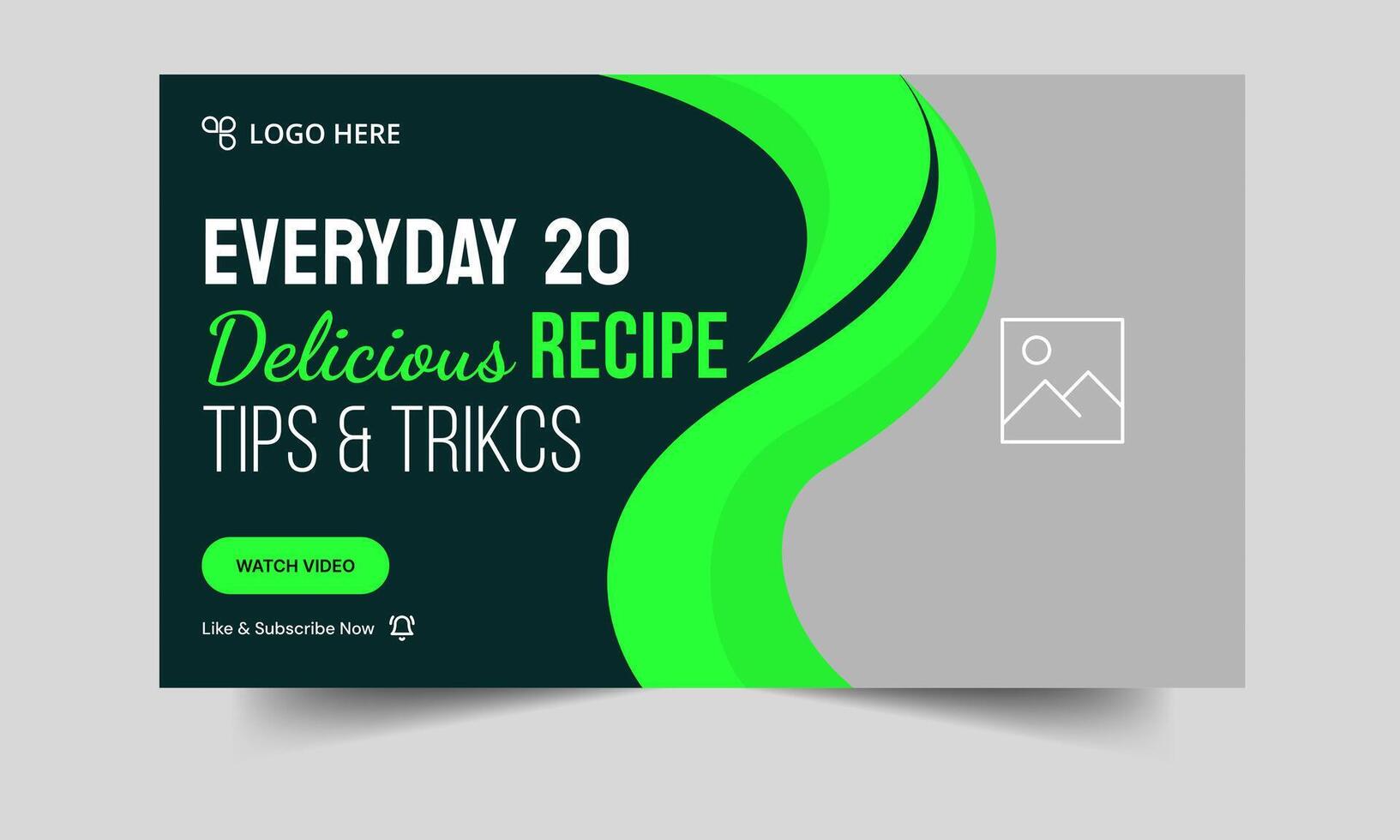 Delicious food recipe daily tips and tricks cover banner design, delicious food recipe tips and tricks cover banner design, editable eps 10 file format vector