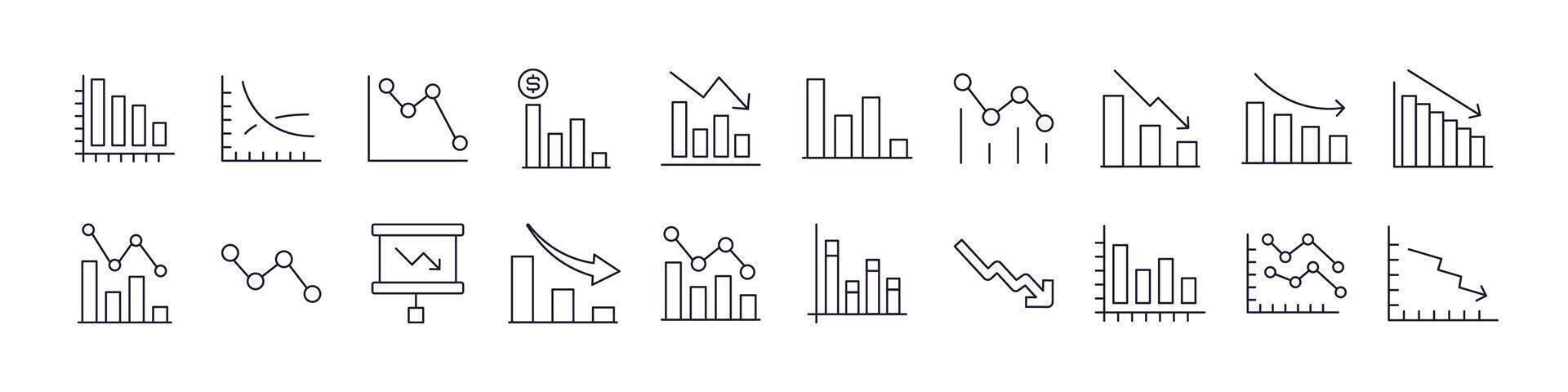 Progreso bar y crecimiento diagrama icono conjunto para ui, pancartas, libros, aplicaciones editable ataque. Perfecto para web sitios, libros, tarjetas, aplicaciones vector
