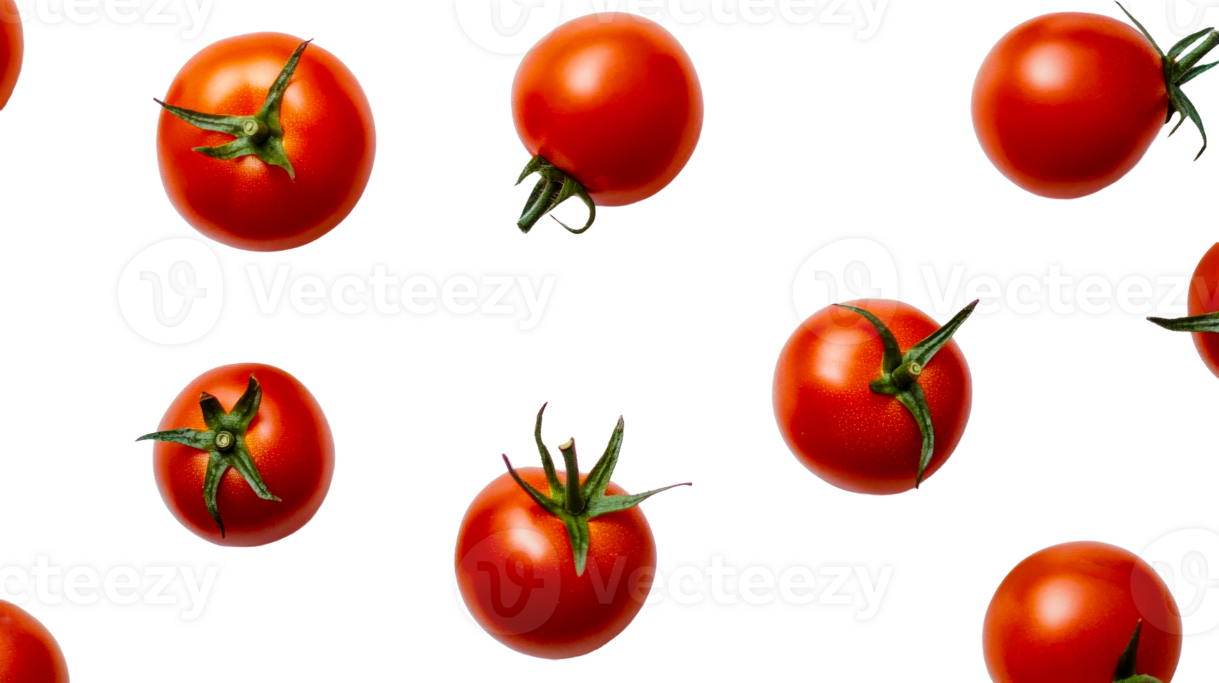 Cherry tomatoes, fresh produce, nutritious, vibrant, cooking ingredient, cut out transparent png