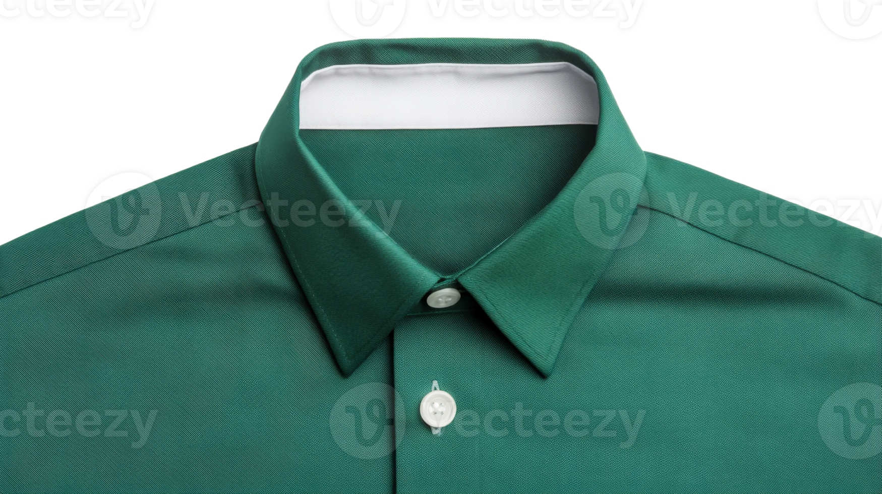 Green shirt, white collar, casual apparel, fashion, design, cut out transparent png