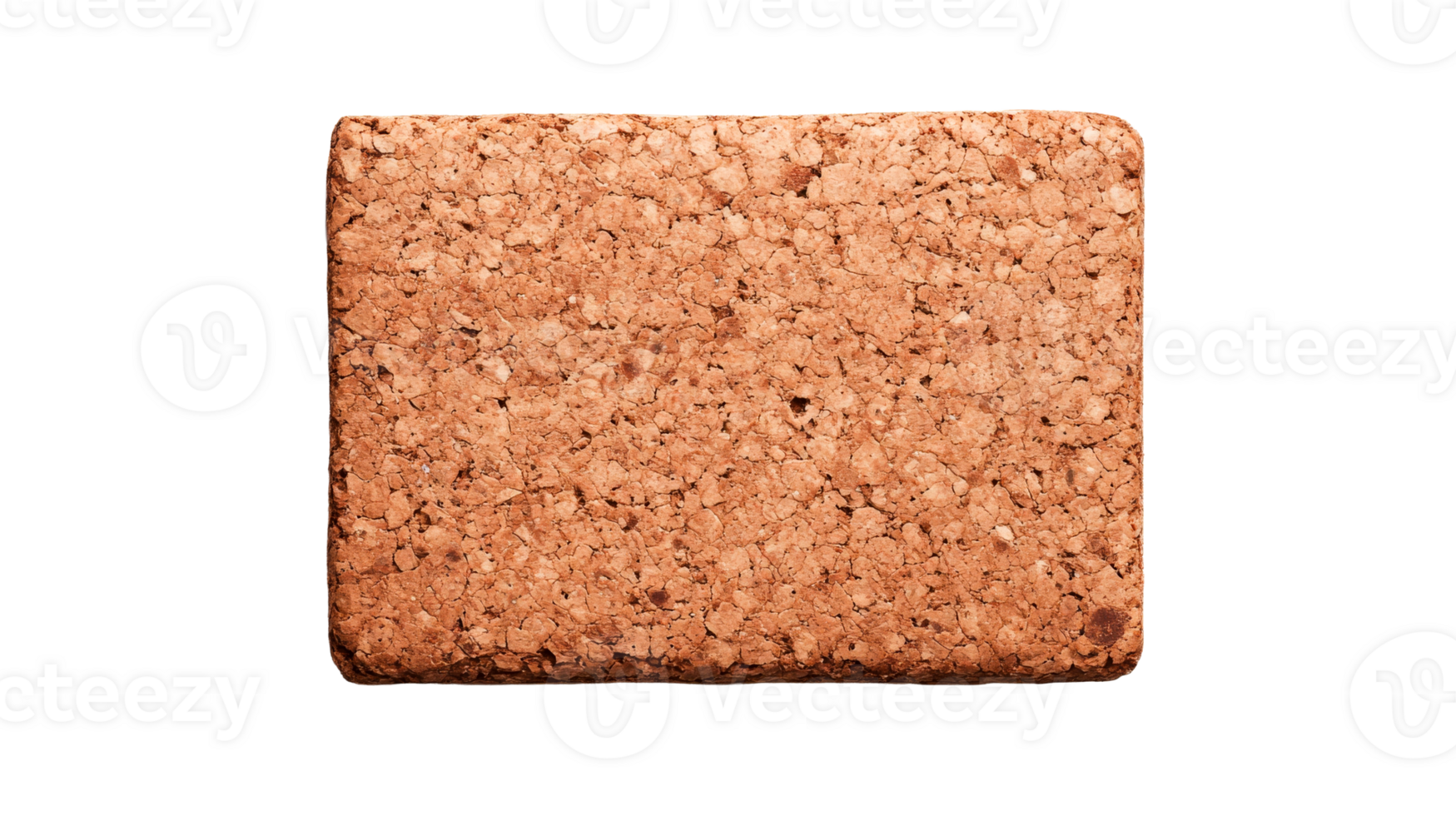 Cork board texture background, square-shaped, close-up shot , cut out transparent png