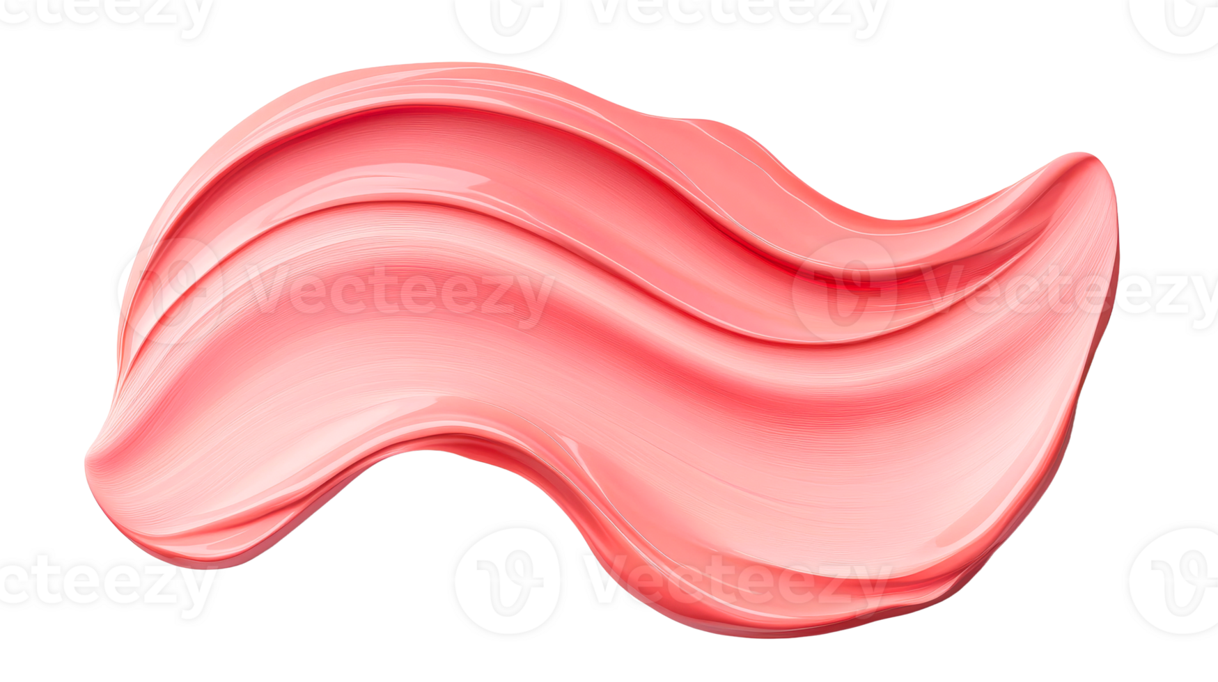 Swirl of pink color with soft transition, cut out transparent png