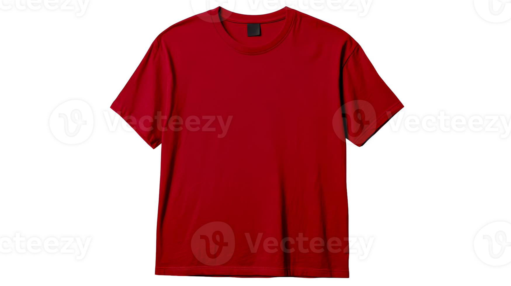 Classic red short sleeve t shirt with a modern cut and design png