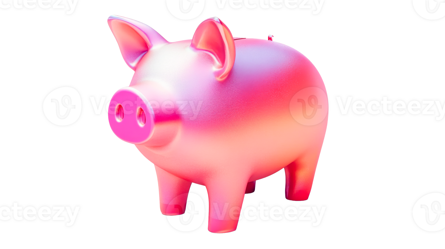 Colorful piggy bank for saving coins and teaching financial skills png