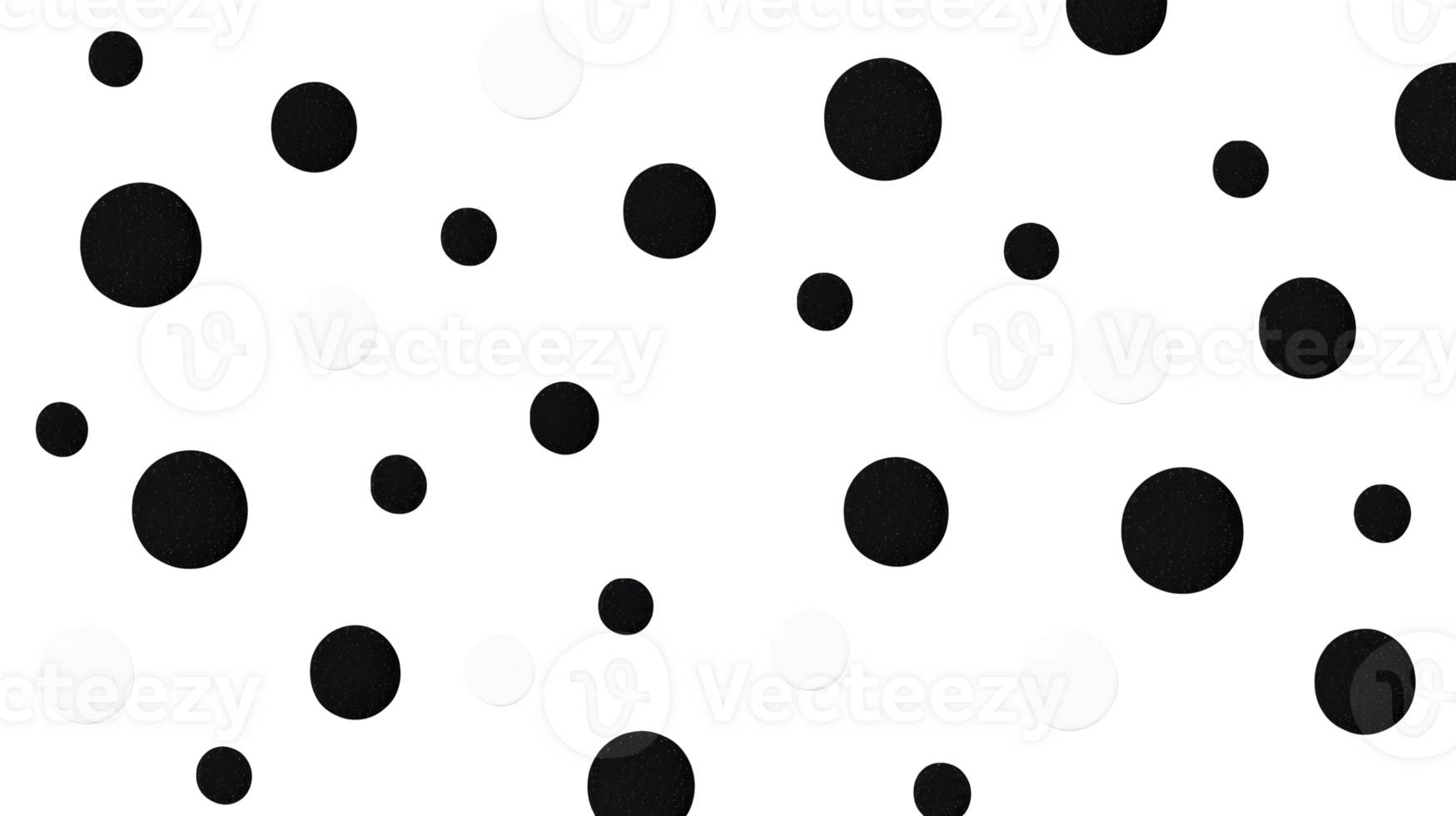 Dark circles and dots, a seamless, cut out transparent png