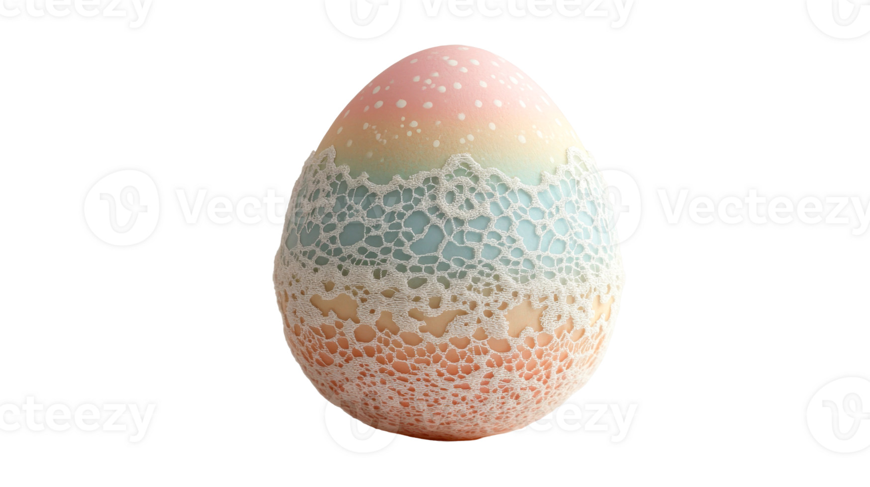 Pastel Easter egg with lace design, decoration, elegant, pattern, spring, cut out transparent png