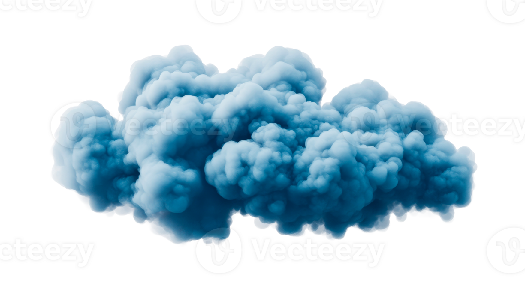 Blue cloudscape detail, abstract sky isolated, weather formation, cut out transparent png