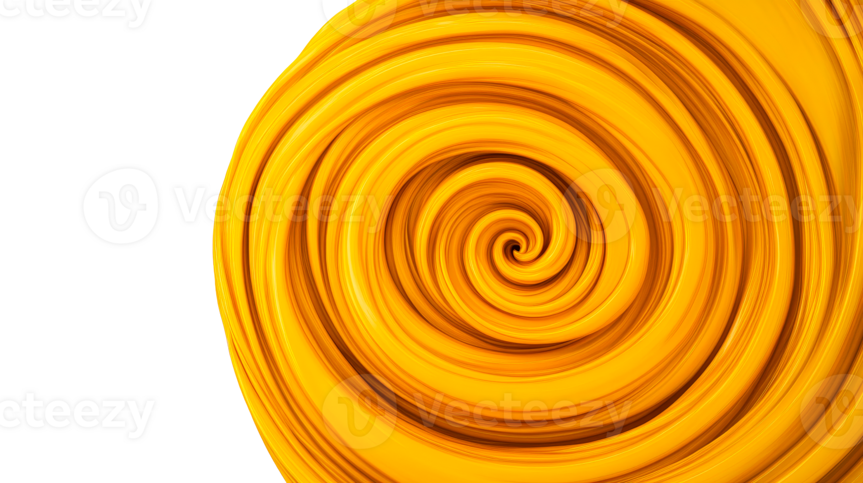 Golden spiral shape abstract background, curve lines texture , cut out transparent png