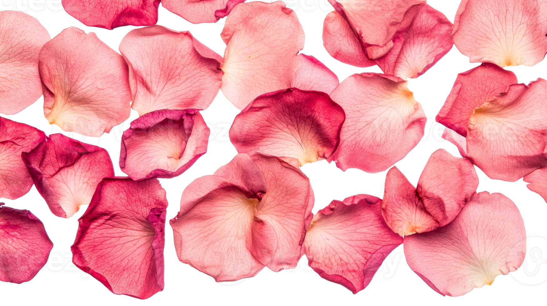 Rose petals background texture delicate pink shade, cut out transparent png