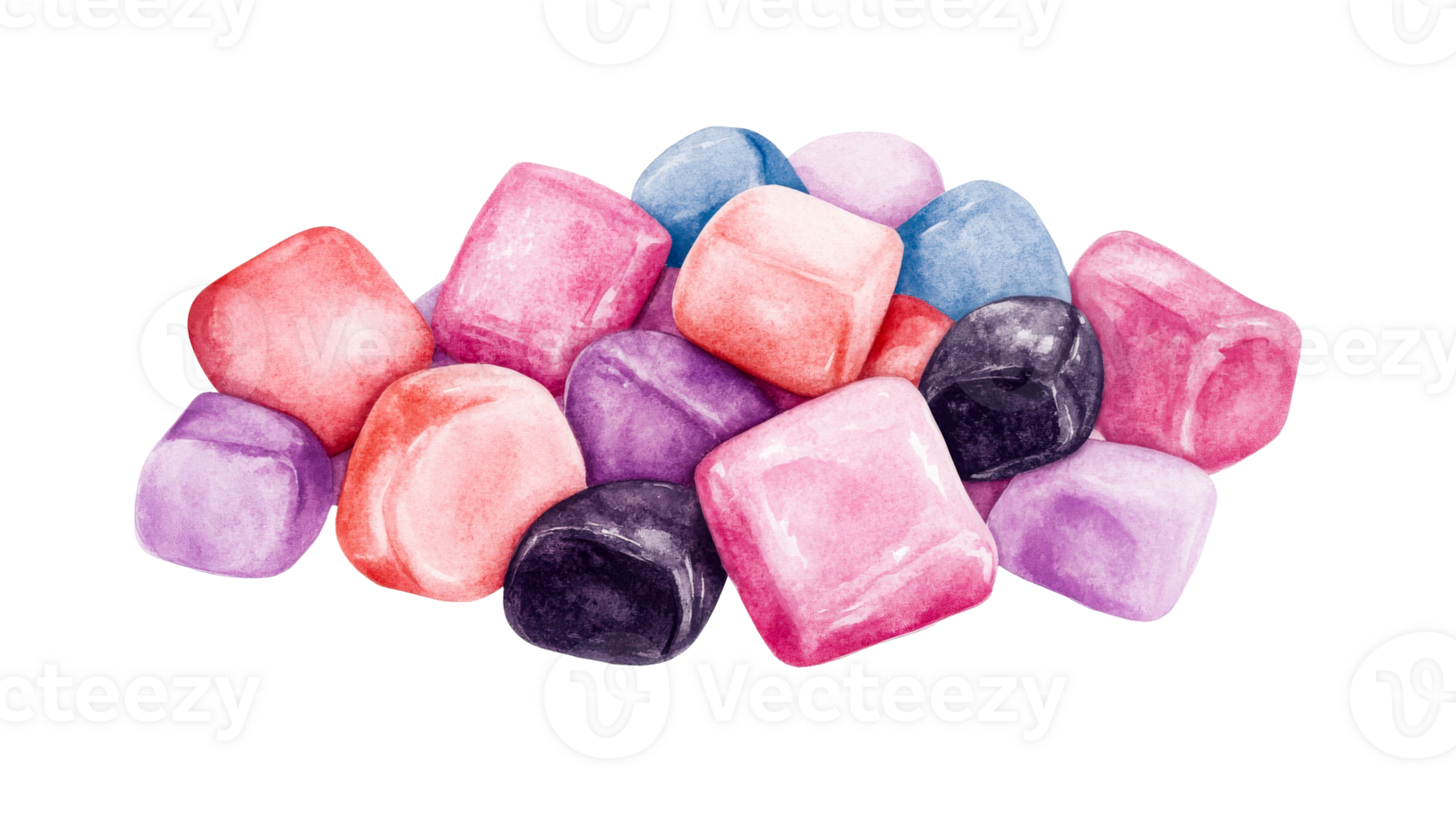 Colorful candy, assortment, pile, sweets, treat, delicious, vibrant, cut out transparent png