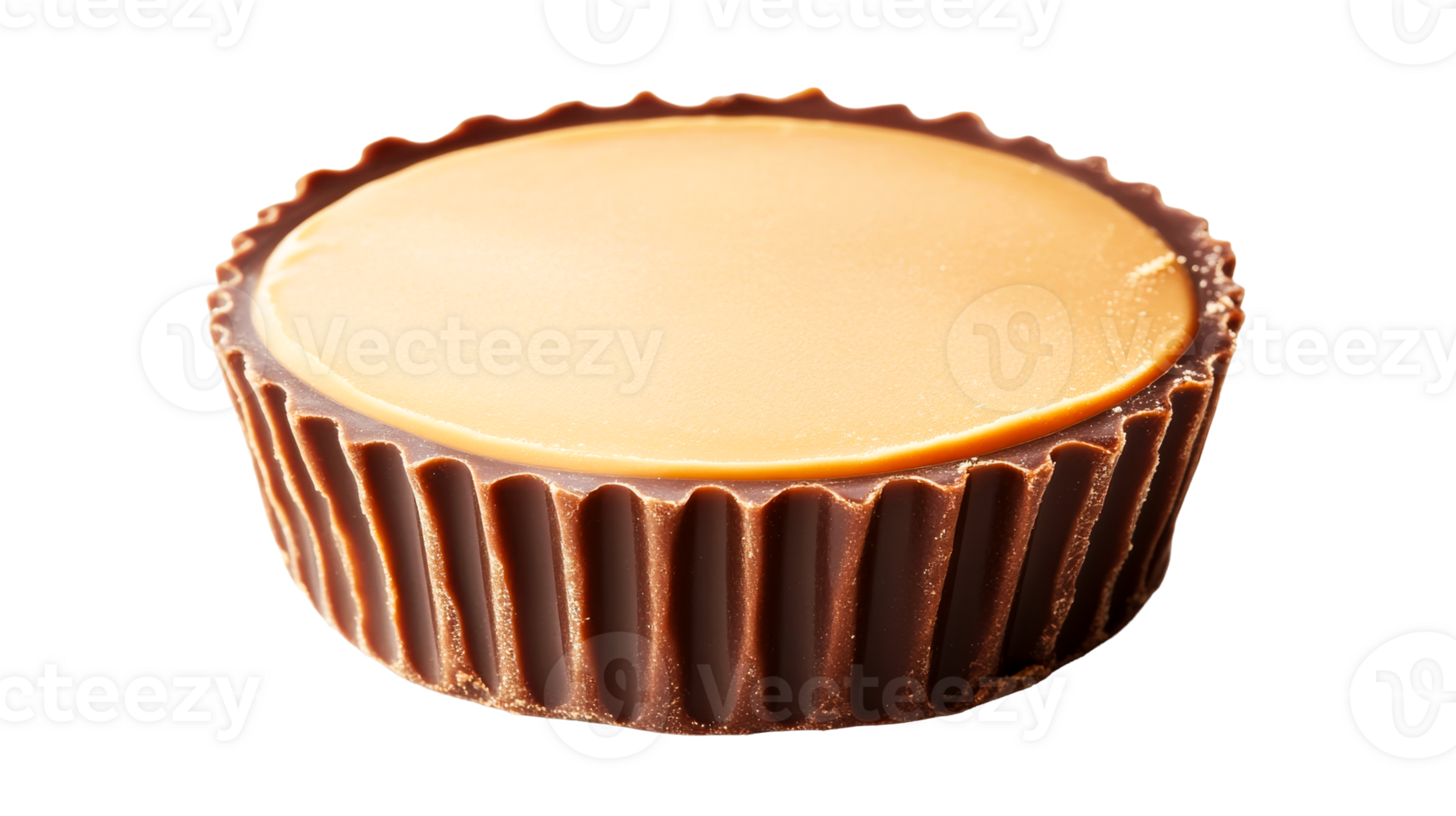 Peanut butter cup, chocolate wrapper, candy sweetness, food dessert, cut out transparent png