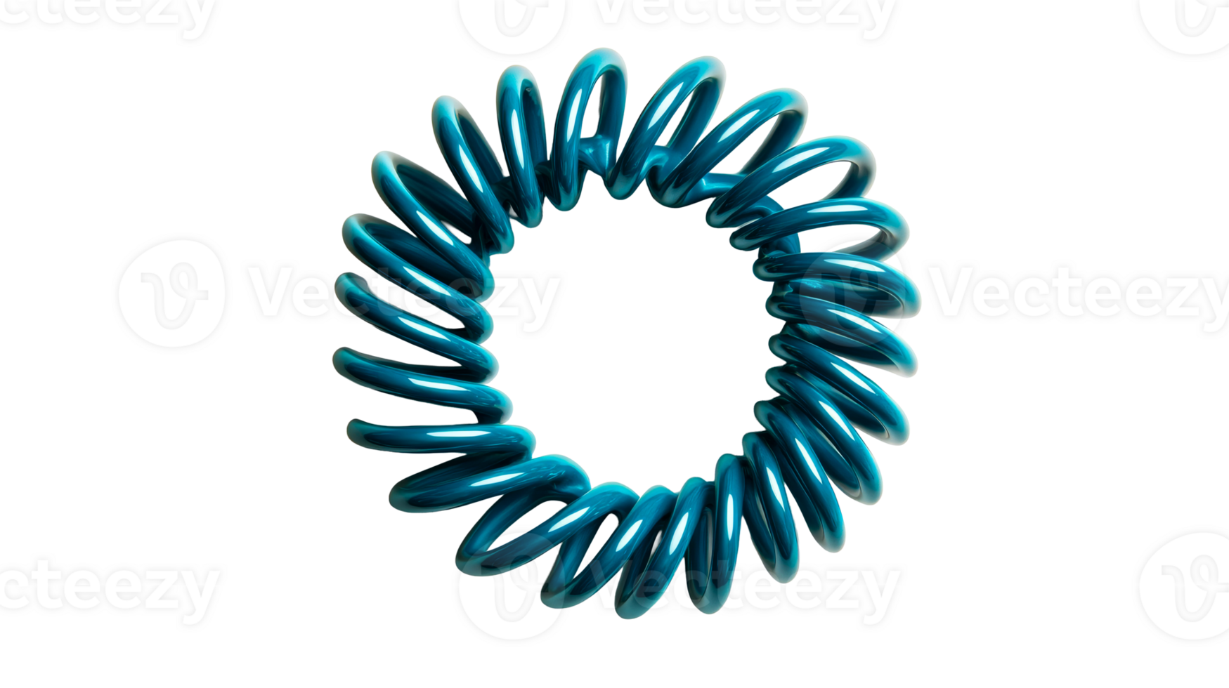Circular Blue Spiral Abstract Design, Cut Out Transparent png